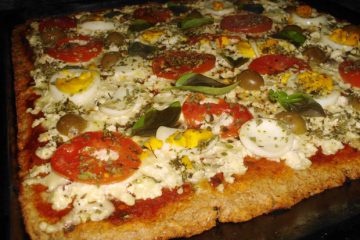 Pizza con harina integral